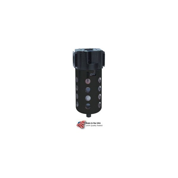 Arrow Standard Particulate Filter F354F, Zinc/Poly Bowl With Float Drain, 1/2" NPT, 150 PSI